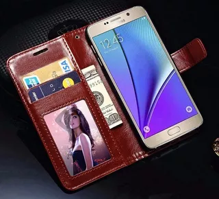 Case Billetera Foto Galaxy Note 8 4 5 S8 S8 Plus S7 Edge