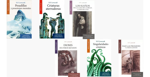 Pack De 6 Libros De H.p Lovecraft- Biblioteca Escolar