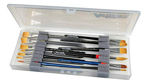 Organizador De Pinceles De Arte Portátil  Kw903 Con Insertos