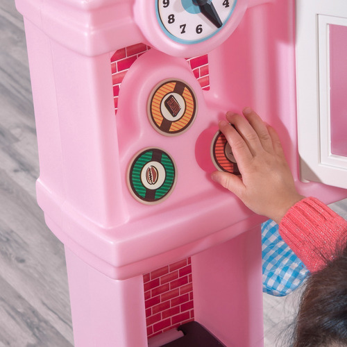 Cocina, Cocinita Gourmet Rosa Claro, Juego Para Niñas-step2 Color Rosa Claro