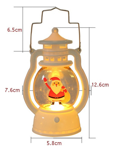 4x Vela De Papá Noel 2024 Deco De Año Nuevo,luces Cálidas