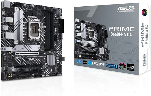 Placa Base Asus Prime B660m-a D4 Lga1700 Ddr4 Tec 