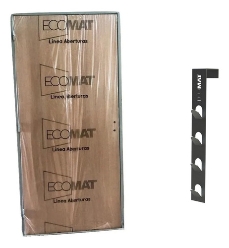 Puerta Placa Ecomat 10-60 Cedro Para Durlock Izquierda