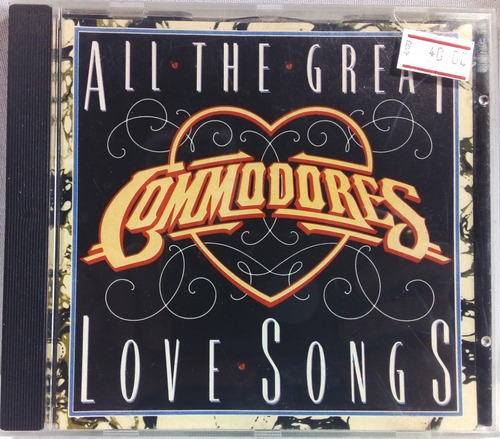 Commodores The Great Love Songs Cd 1984 Frete 15