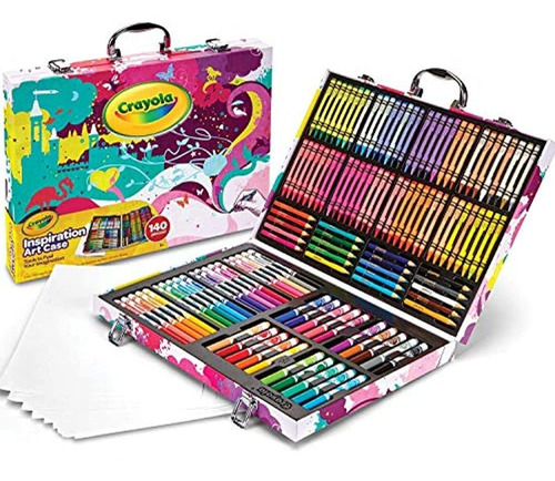 Caja Artística De Colores, Marcadores Y Crayones