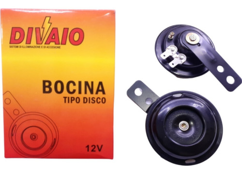 Juego Bocinas X2 Tipo Disco Galleta 12v Universal Divaio 