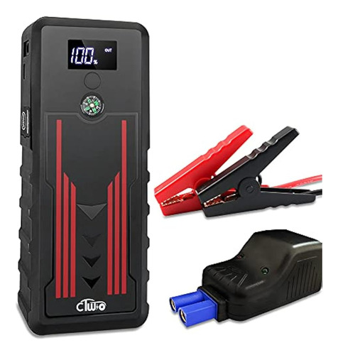 Arrancador De Batería Para Automóvil, Ctwjo 600a 16000mah Ar