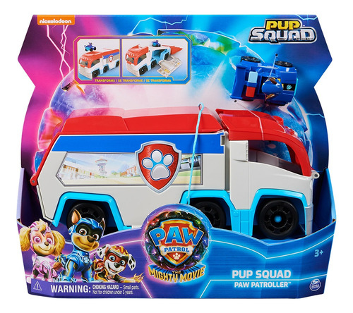 Vehículo Paw Patrol The Mighty Movie Pup Squad Rampa Cuo