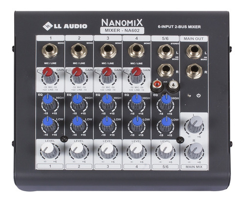 Mesa De Som Mixer 6 Canais Stereo Nca Na602r Igreja Banda 