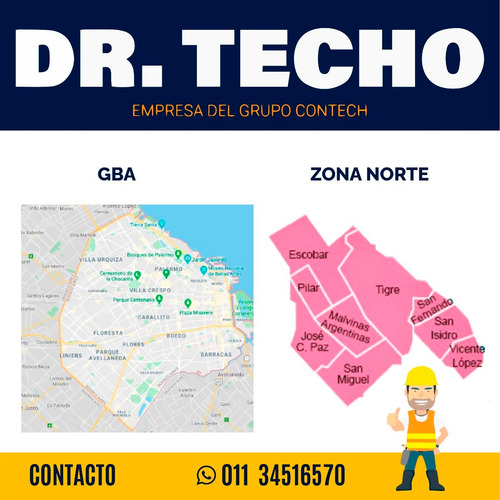 Imagen 3 de 10 de Techista Zinguero Zona Norte Chapa Teja Galpones Canaletas