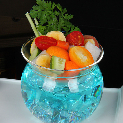 1 Conjunto De Servidor Glass Caviar Chiller, Prato De Servir