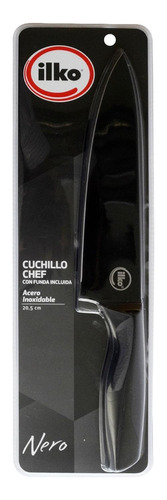 Cuchillo Chef 20 Cm Acero Inoxidable Nero Ilko