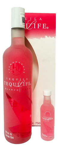 Tequila Tequilife Blanco Rosa 750 Ml Con 50 Ml