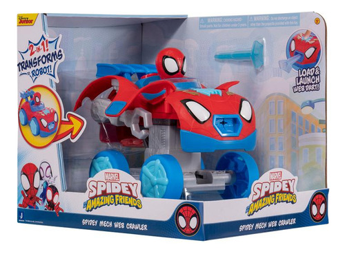 Vehículo Spidey Escalador Mecanico Con Telaraña