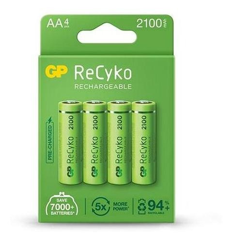 Imagen 3 de 7 de Set 12pilas Recargables 2100 Aa Gp Recyko 3 Blister X4