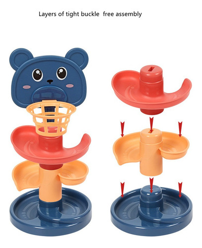 Juguete Didactico Laberinto Tobogan Pelotas Bebe Infantil