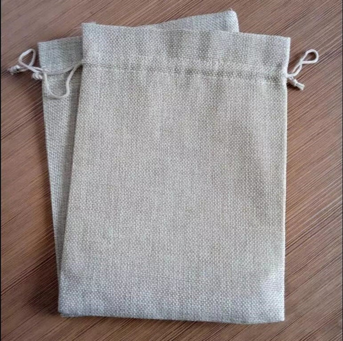 Imagen 5 de 5 de Pack 10 Bolsas Bolsitas De Lienzo Tela Souvenir 20x14 Cm