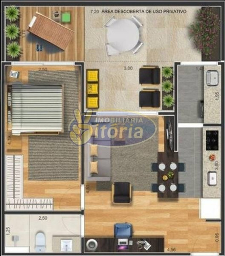 Imagem 1 de 5 de Apartamento Venda Nova Gerty, 1 Dorm, 1 Vagas, 46,88 M+14,65 - 9503
