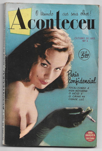 Revista - Aconteceu N. 1 - Ano. Outubro De 1953