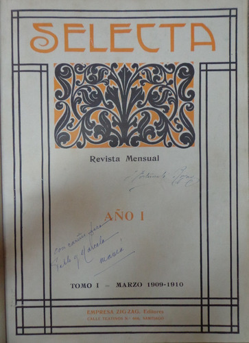 Revista Selecta 1909 Dos Tomos Ilustrada