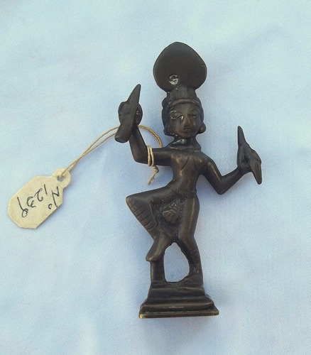 Sello Antiguo Para Lacre Figura Indu En Bronce.