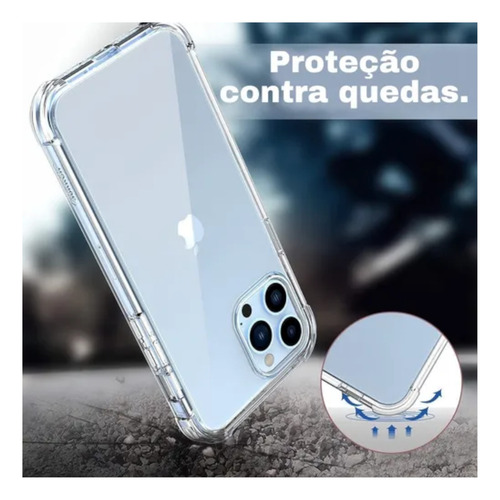Capa Transparente + Película 3d Para iPhone Todos Modelos