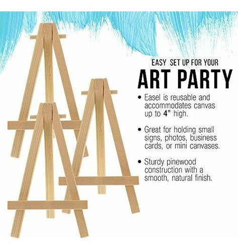 Imagen 4 de 5 de U.s Art Supply Caballete Madera Natural 12 Soporte Para