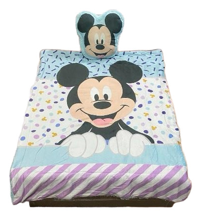 Cobertor De Bebe Con Cojin Mickey