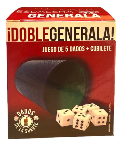 Generala Juego De Mesa Dados Y Vaso Cubilete