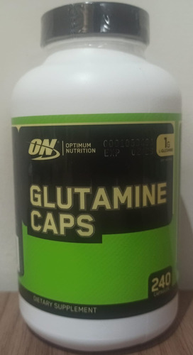 Glutamina Caps 1000 Mg 240 Cápsulas Optimum Nutrition - Eua