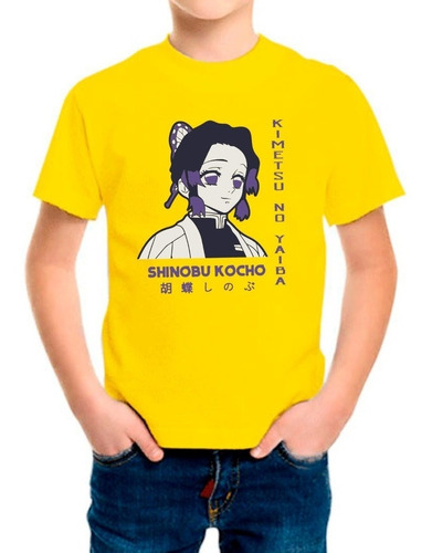 Polera Estampada Con Diseño Shinobu Kosho Ii Pilar Demon