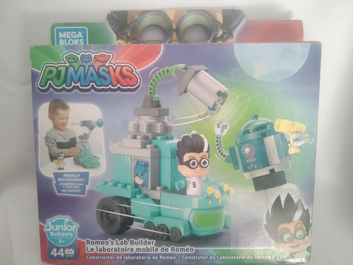 Imagen 2 de 7 de Romeo Laboratorio Movil Pj Mask Heroes En Pijamas Mega Bloks
