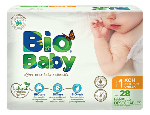 Pañales Bio Baby Etapa 1 Unisex