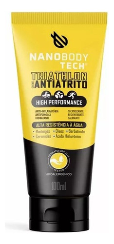 Creme Triathlon Antiatrito Nanobodytech 100g Bike Run Tennis