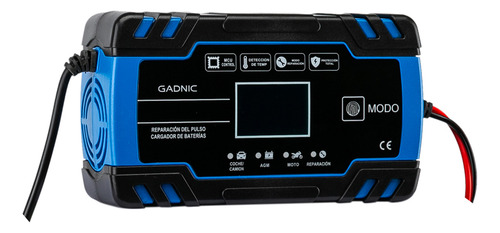 Cargador Batería Inteligente Gadnic Automatico 12v 8a 24v 4a Pantalla Lcd
