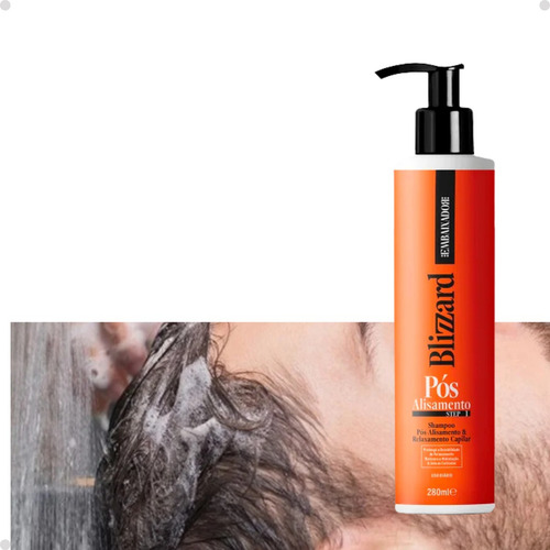 Shampoo Pós Alisamento E Relaxamento Blizzard Hidratação