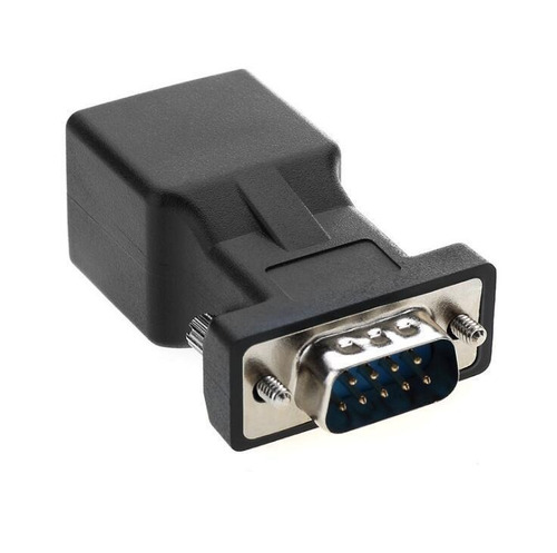 Rj45 A Rs232, Db9 Puerto Serial De 9 Pines Macho A Rj45 Hemb