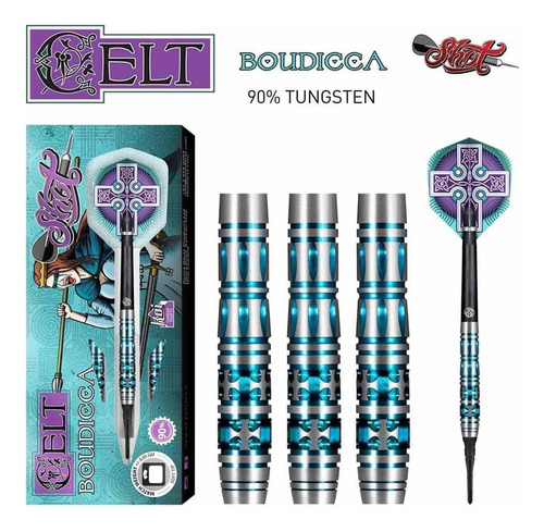 Dardos De Tiro Con Punta Suave, Barril Celt Boudicca 90% De
