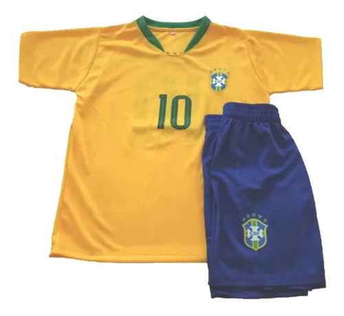 Camiseta Neymar Brasil Conjunto Niño Futbol