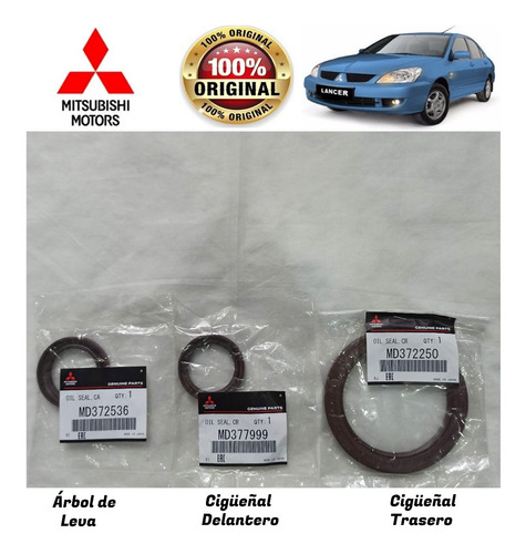 Kit Estoperas Leva Cigueñal Lancer 1.6l 2005-2016 Original