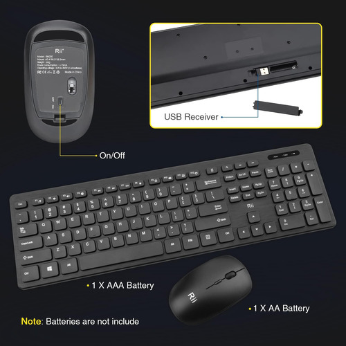 Combo De Teclado Y Mouse Inalámbricos - Oficina Estándar De
