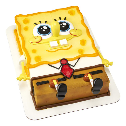 Decoración Para Tartas Bob Esponja Juego 5 Piezas Fiesta