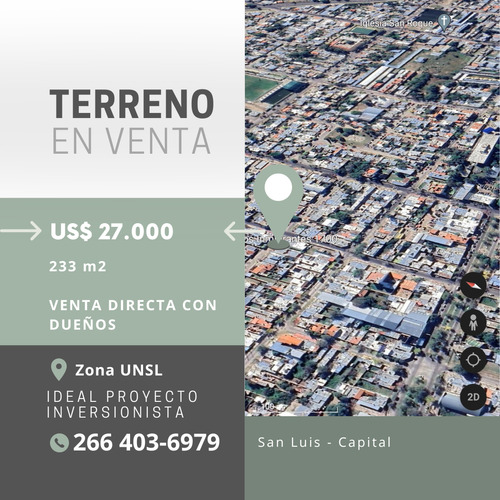 Terreno Céntrico San Luis Capital