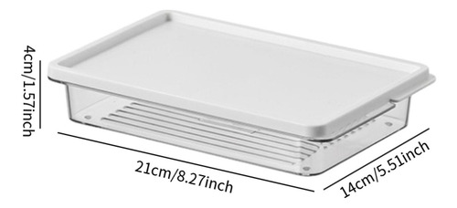 Recipiente De Armazenamento De Alimentos 21x14x4cm 650ml