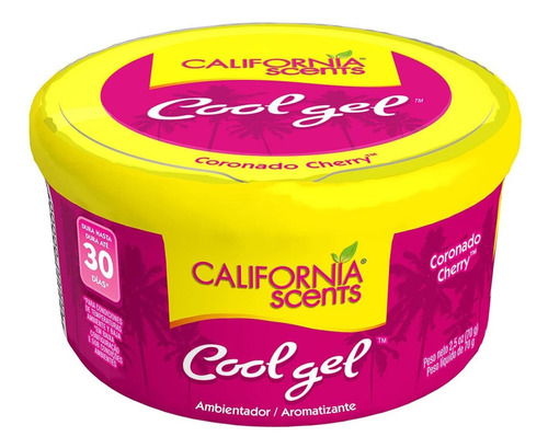 Aromatizante Gel California Scents 2.5oz Aroma Cherry Lata