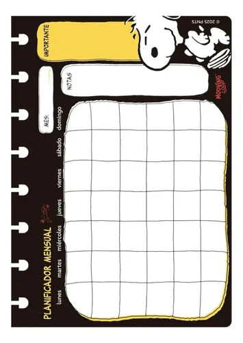 Refill Para Cuaderno Inteligente Mooving Loop A5 Snoopy