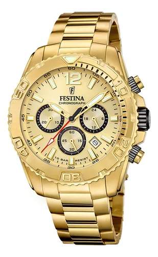Reloj F20684/1 Festina Dorado Mujer Timeless Chronograph