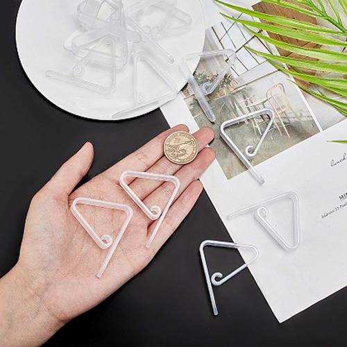 Janfeel Clips De Plástico Transparente Para Mantel, Clips De