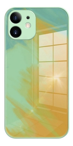 Funda Celular Silicona Para iPhone Protector Camara Acuarela