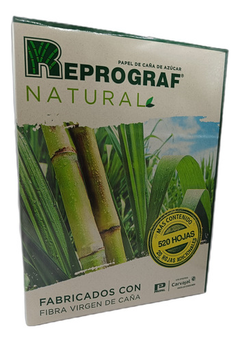 Pack 5 Resmas Reciclado Eco Natural 72 Gr Reprograf